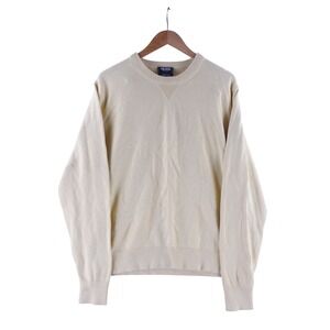 Todd Snyder New York Mens XXL Crewneck Sweater Pale Yellow Knit Pullover